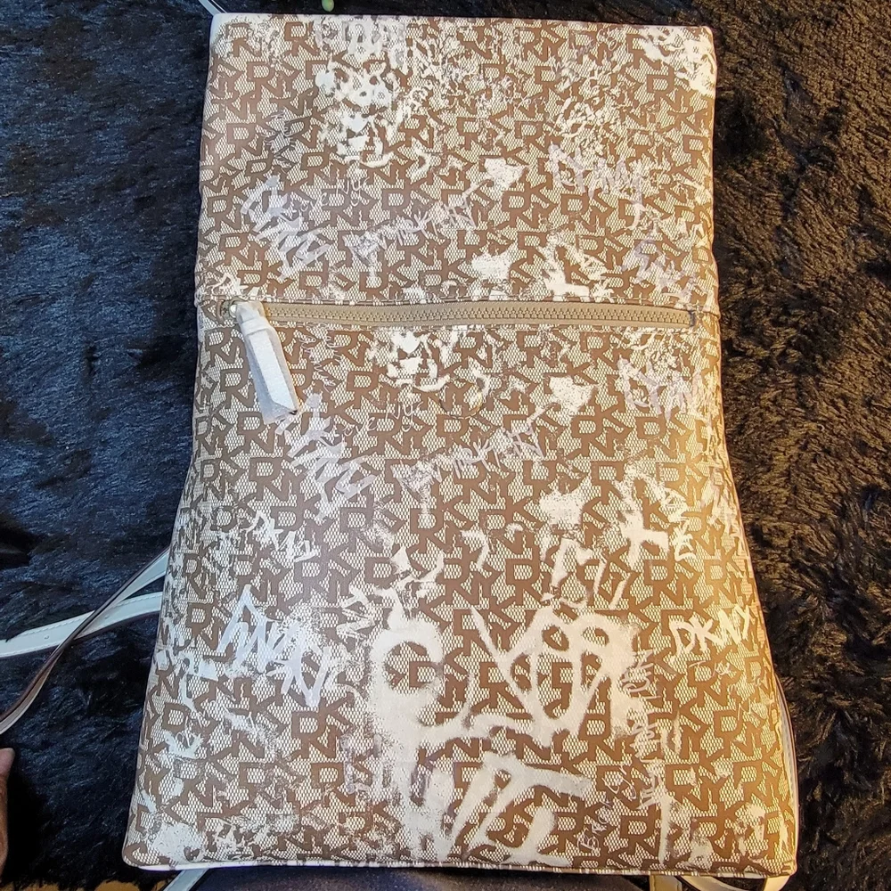 DKNY Brown and White Backpack - Picture 6 of 12